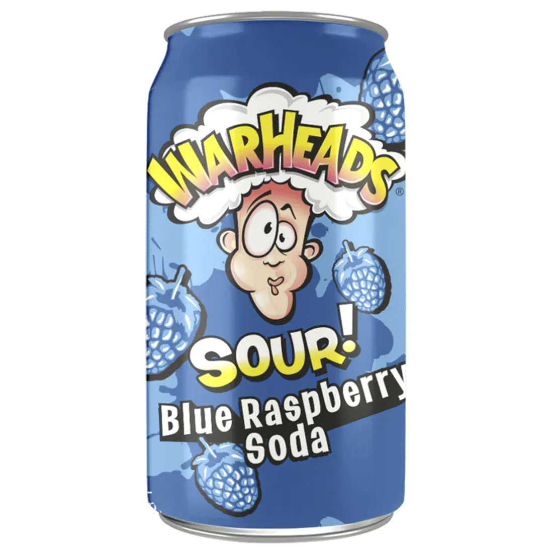 Warheads - Sour Blue Raspberry Soda 35 cl