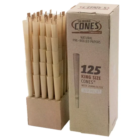CONES - Natural King Size 125 stk - Image 2