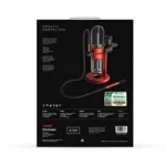 Stundenglass gravity hookah fremstår med en glaskrop i klar og blå nuance, der fremhæver dens elegante kurver. Den har en slank metalbase, der er poleret og skinner. Derudover ses en fleksibel slange og et mundstykke, der er designet i et minimalistisk stilrent look. Det samlede design udstråler modernitet med glatte overflader og en harmonisk farvepalet.