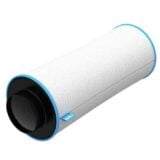 Et rektangulært filter med en diameter på 125 mm præsenteres med en sort ramme. Filteret har en glat overflade med en let tonet farve, der skaber en subtil refleksion. Rammen har en præcis kant og er designet til at passe ind i standard fotoudstyr. Der er ingen synlige knapper eller symboler på filteret.