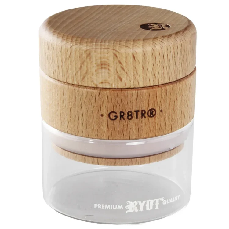 RYOT - GR8TR Beech Glass Jar Grinder Ø66