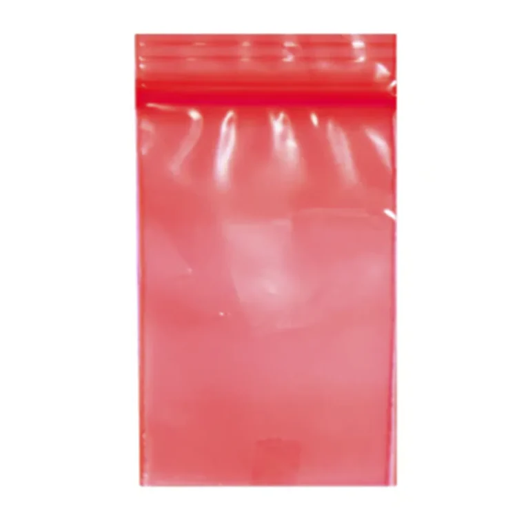 Lynlåsposer – HoneyPuff Rød 40x60mm 100 stk