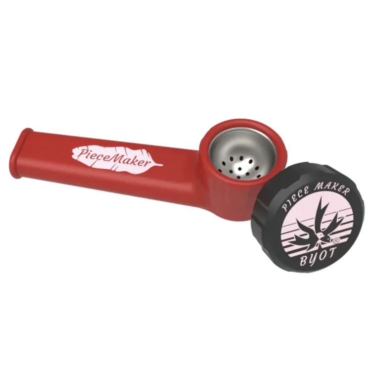 PieceMaker - KARMA Macaw Red Silicone Pipe 90 mm