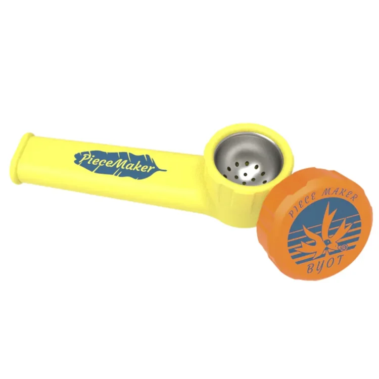 PieceMaker - KARMA Yuca Yellow Silicone Pipe 90 mm