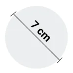 En lille skål i silikone med en diameter på 7 cm. Skålen har en blød, fleksibel struktur og en ensartet, glat overflade. Farven er lys grøn, og kanten er let bølget. Den har en lav profil og er designet til at stå stabilt. Skålen fremstår med en mat finish, der giver et moderne udtryk.