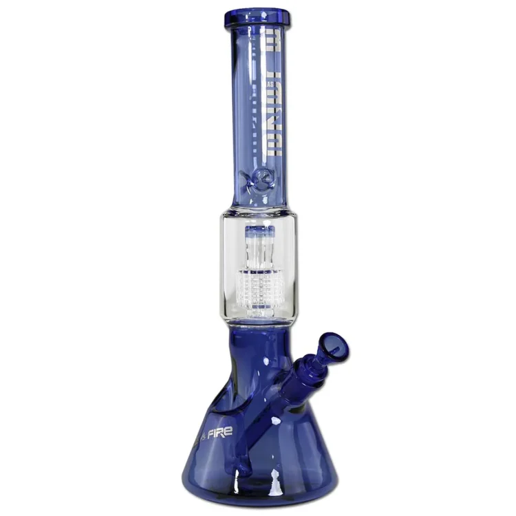 Blaze Glass - Ice vs. Fire Drum Percolator Blue 40 cm