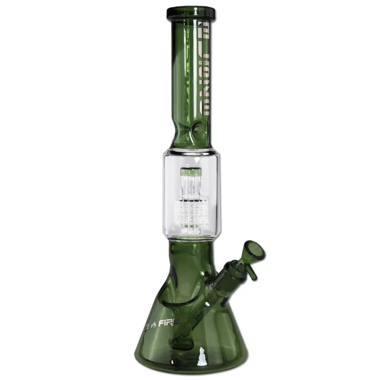 Blaze Glass - Ice vs. Fire Drum Percolator Light Green 40 cm