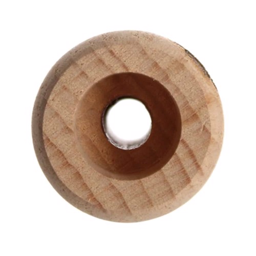 Chute bowl fremstår i en dyb mahognifarve med en glat og poleret overflade. Den har en rund form med en let skrånende kant, der skaber en elegant silhuet. Det naturlige træmønster tilføjer karakter, mens den ensartede glans reflekterer lys. Skålen er placeret på en flad, neutral overflade, der fremhæver dens detaljer.