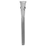 Slamrøret adapter præsenterer en cylindrisk form i mat sort plast med en diameter på 145-155 mm. Overfladen har en jævn tekstur, og der er en tydelig indvendig gevindstruktur. Adapteren har en kort, lige profil og er forsynet med et firkantet håndtag i en kontrastfarve, der muliggør nem montering og demontering.