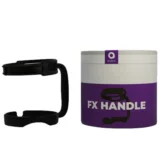 Ardent FX håndtaget præsenterer en slank, metallisk struktur med en mat finish. Det har en ergonomisk form, der sikrer et godt greb. Overfladen er præget af fine ridser, som giver en subtil tekstur. Håndtaget har en diskret, integreret knap i enden, der er let tilgængelig. Farven er en dyb, mørk grå, der udstråler elegance.