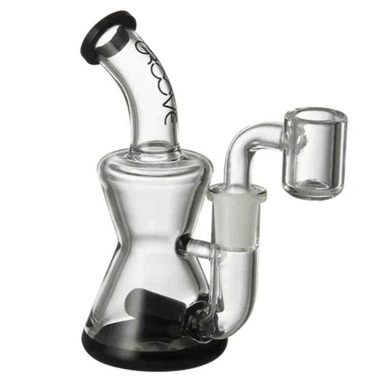 Groove - 'Micro Hourglass' Glass Dab Rig 12 cm