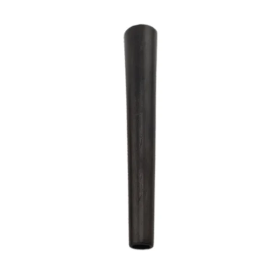 Jointrøret er fremstillet af mørkebrunt træ med en glat overflade, der fremhæver træets naturlige årer og tekstur. Røret har en cylindrisk form med en diameter på 60 mm. Enderne er skåret lige og viser en ensartet finish. Farven varierer fra dyb mahogni til næsten sort, hvilket giver et elegant udtryk.