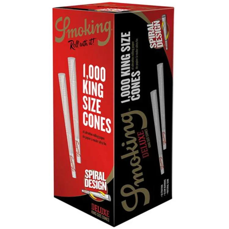 Smoking - Deluxe King Size Cones 1000 stk