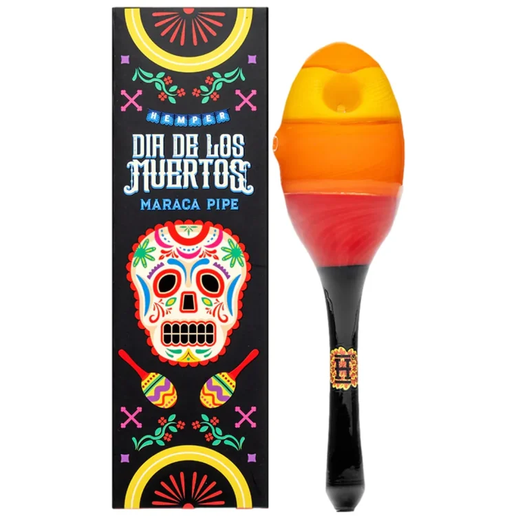 HEMPER Tech - Dia De Los Muertos Maraca Pipe