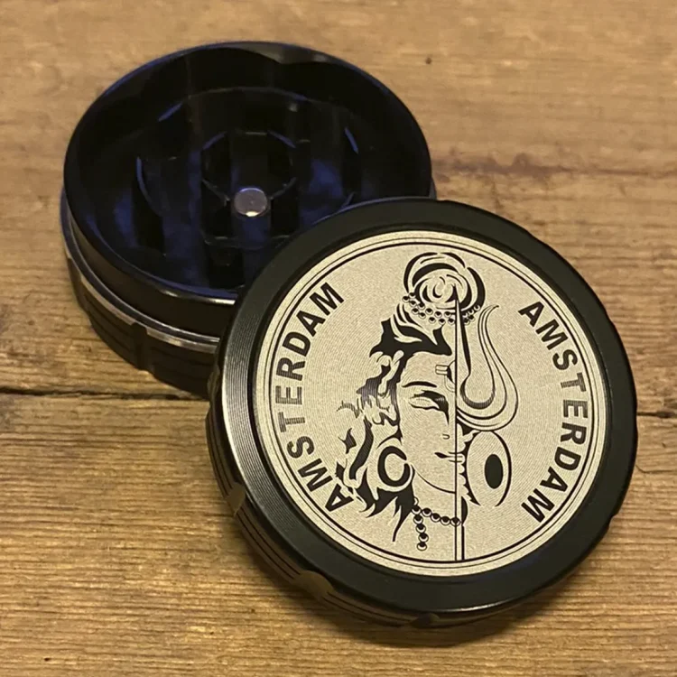 Amsterdam 2-Part Grinder Shiva Black Ø50 (Udgået)
