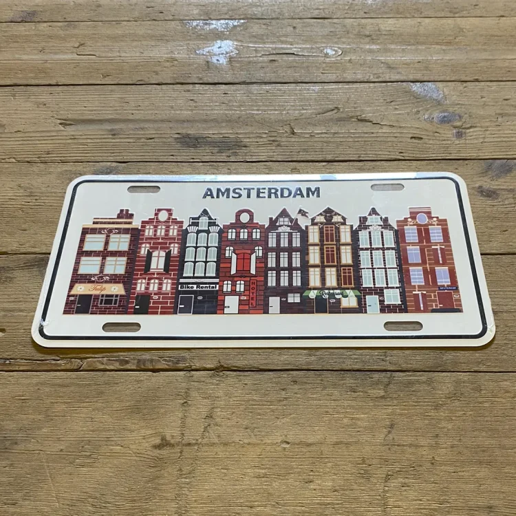 Amsterdam Metal Skilt 30x15 cm (NY)