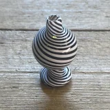 Black Leaf Carb Cap Spiral Black White (Udgået)