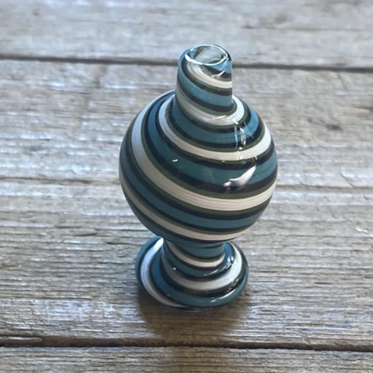 Black Leaf Carb Cap Spiral Blue (Udgået)