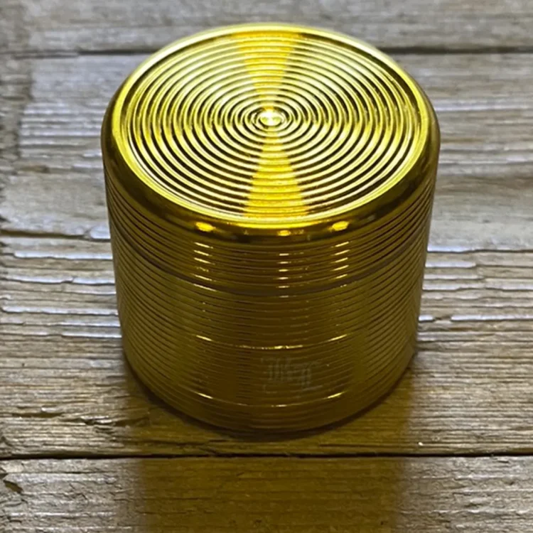 Black Leaf Riflet 4-Part Gold Grinder Ø40 (NY)