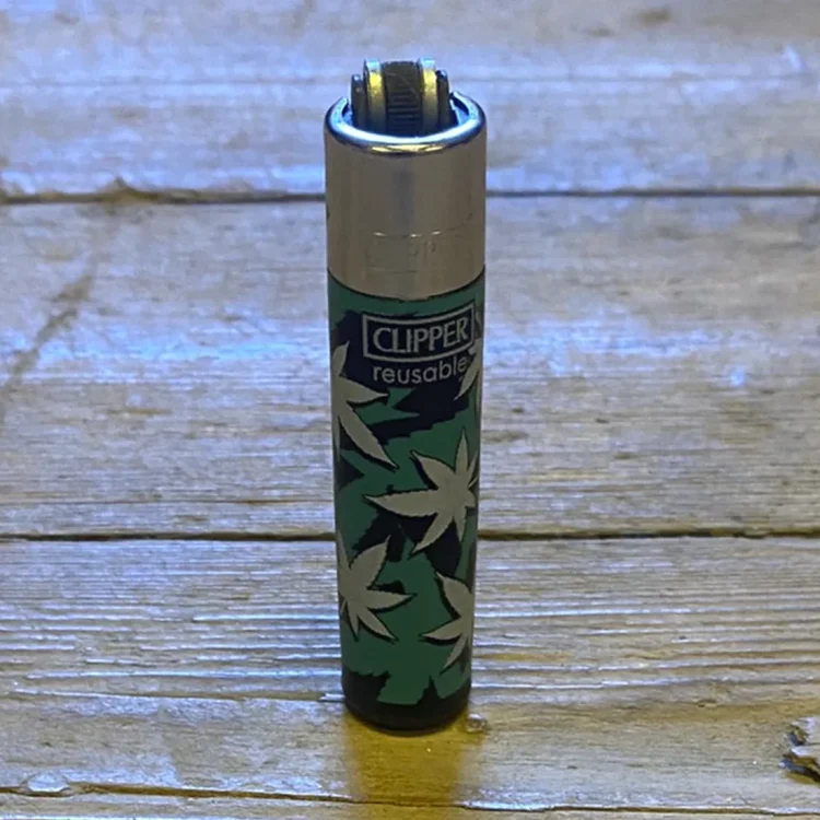Clipper Lighter Mini Black & White Hemp (Udgået)