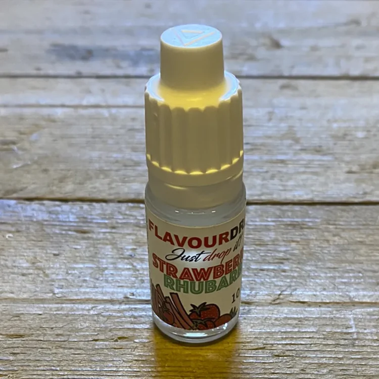 Flavourdrop Strawberry Rhubarb 10 ml (Over Dato)