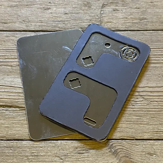 Metal Credit Card Pipe 50x85 mm (Udgået)