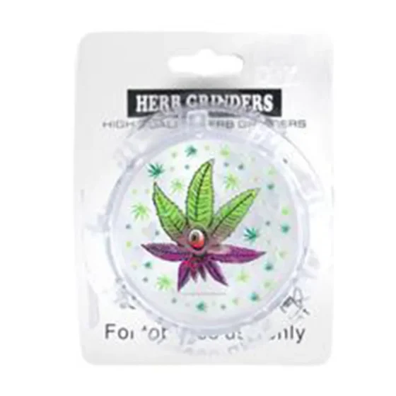 WEED - Pink Leafy Akryl Grinder Ø65 - Billede 2