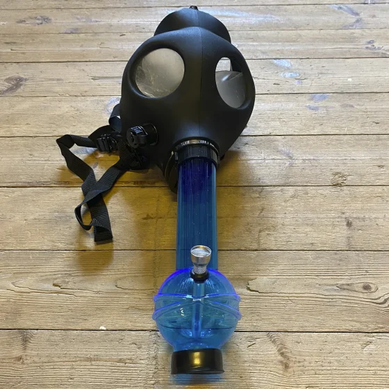 Gas Maske Bong Blå One Size (Udgået)