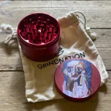 Grindnation 4-Part Metal Grinder Rød Ø62 (Udstillingsmodel)