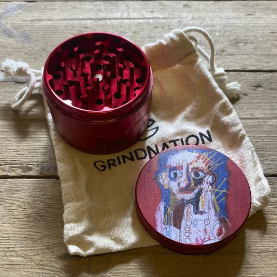 Grindnation 4-Part Metal Grinder Rød Ø62 (Udstillingsmodel)