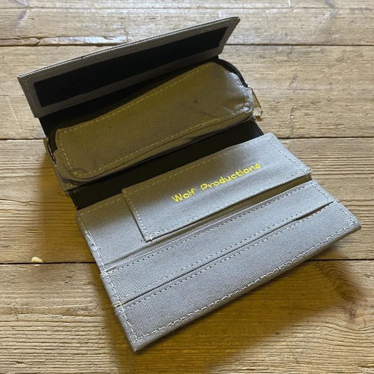 Wolf Productions Stash Wallet S Grå 145×50 mm (Udgået)