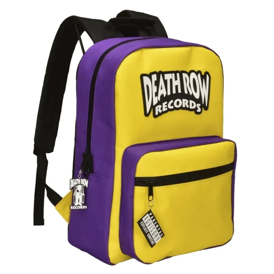 Death Row Records - Yellow Purple Smell Proff Throw Backpack - Billede 3