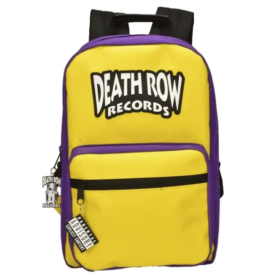 Death Row Records - Yellow Purple Smell Proff Throw Backpack - Billede 2