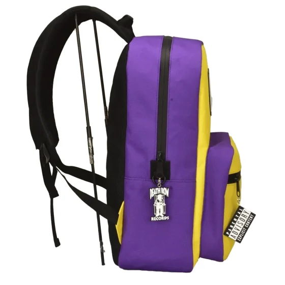 Death Row Records - Yellow Purple Smell Proff Throw Backpack - Billede 4