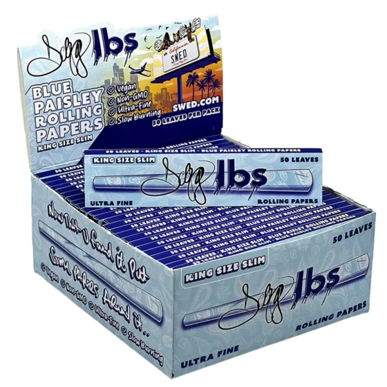 Dogg Lbs - Blue Paisley King Size Slim - Billede 3