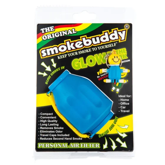 Smokebuddy Original - Røgfjerner Blå Selvlysende - Billede 3
