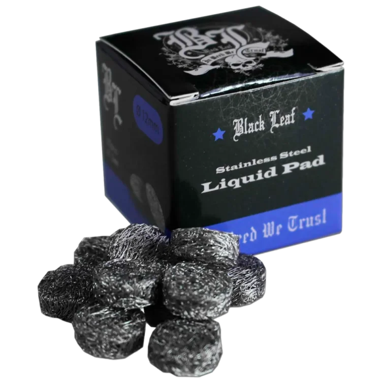 Black Leaf - Stainless Steel Liquid Pads 12,0 mm