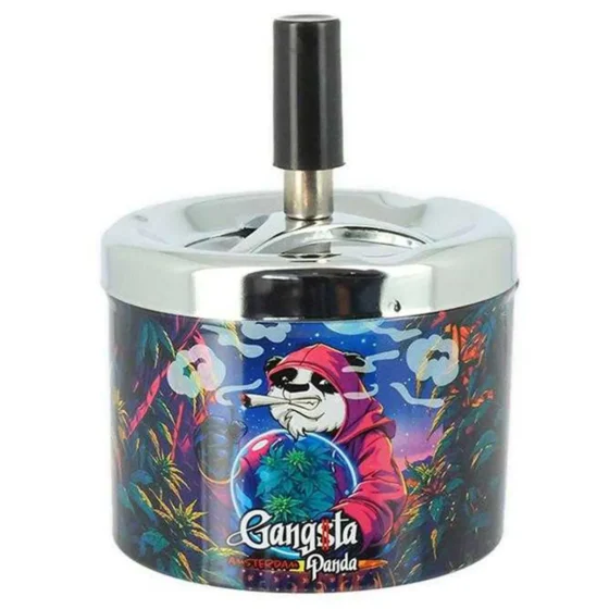 Gangsta Panda - Crystal Ball Spinning Ashtray - Billede 2