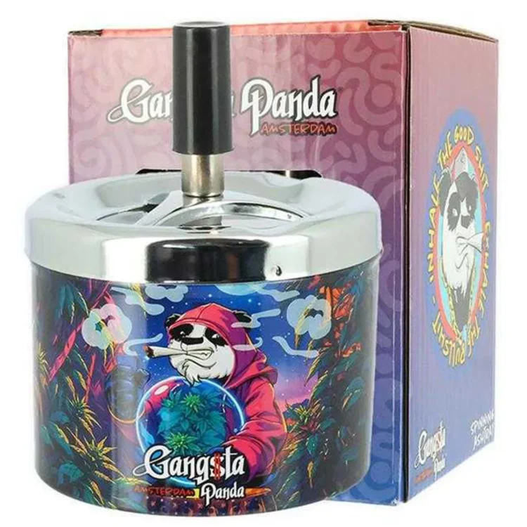 Gangsta Panda - Crystal Ball Spinning Ashtray