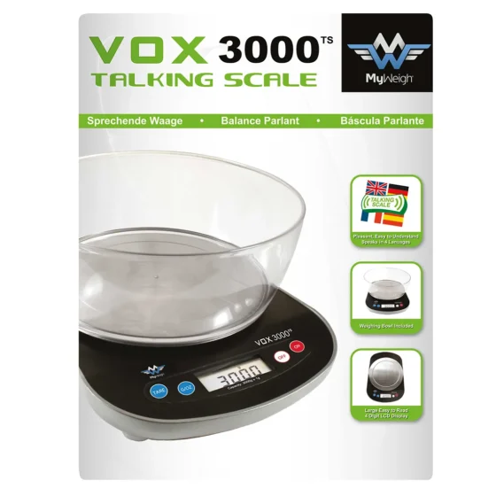 My Weigh - VOX3000 Talende Vægt 1-3000g - Billede 3