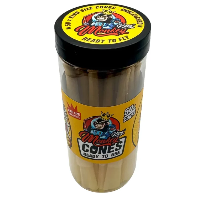 Monkey King - Brown King Size Cones 50 stk