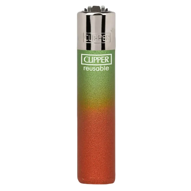 Clipper Lighter - Metallic Gradient Green & Red