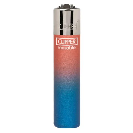 Clipper Lighter - Metallic Gradient Pink & Blue