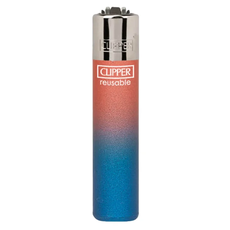 Clipper Lighter - Metallic Gradient Pink & Blue