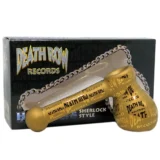 Death Row Records - Full Metallic Etched Gold Hammer Bubbler 152 mm