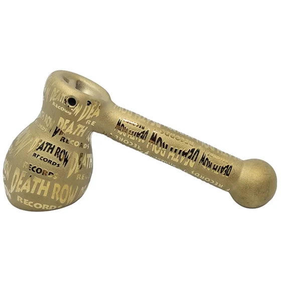 Death Row Records - Full Metallic Etched Gold Hammer Bubbler 152 mm - Billede 2