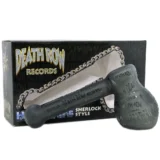 Death Row Records - Full Metallic Etched Smoke Black Hammer Bubbler 152 mm