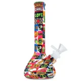 Euphoria - Groovy 'Funky Look, Tough Build' Silicon Bong 19 cm