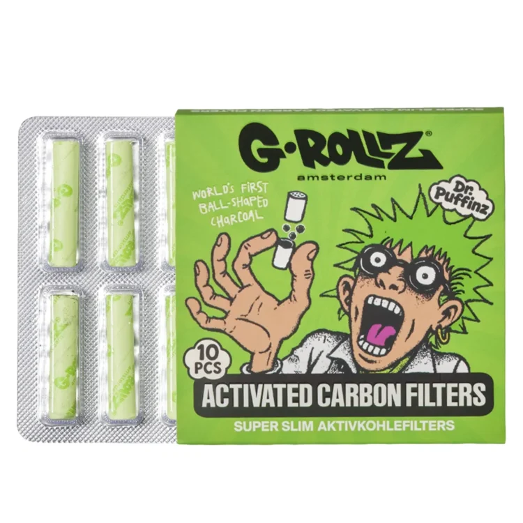 G-Rollz - Activated Carbon Filters Green (6 mm) 10 stk