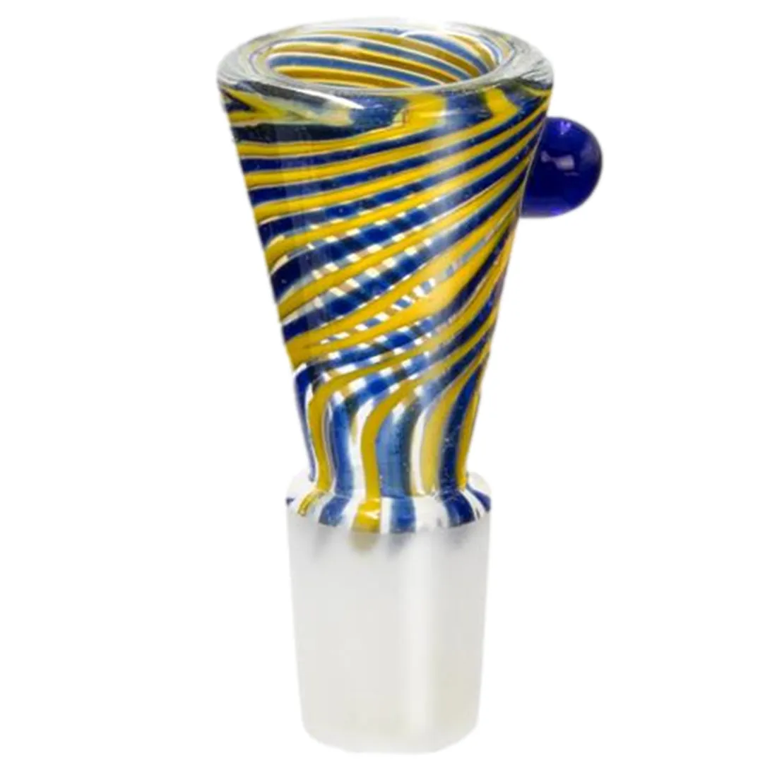 KNIST - Batik Cone Bowl Blue & Yellow SG 18,8